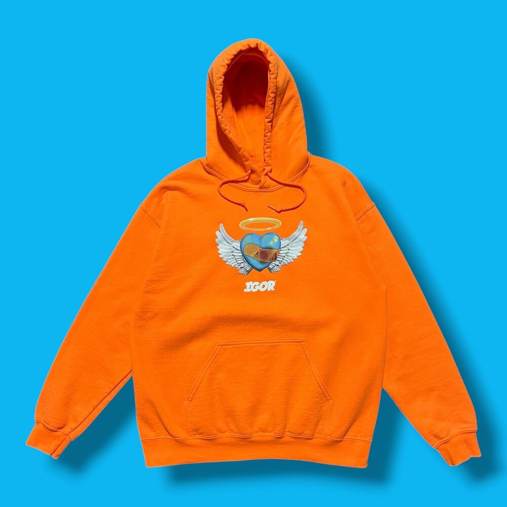 Igor Tyler the Creator Hoodie Tour Sweatshirt Orange Mens Medium Golf Wang